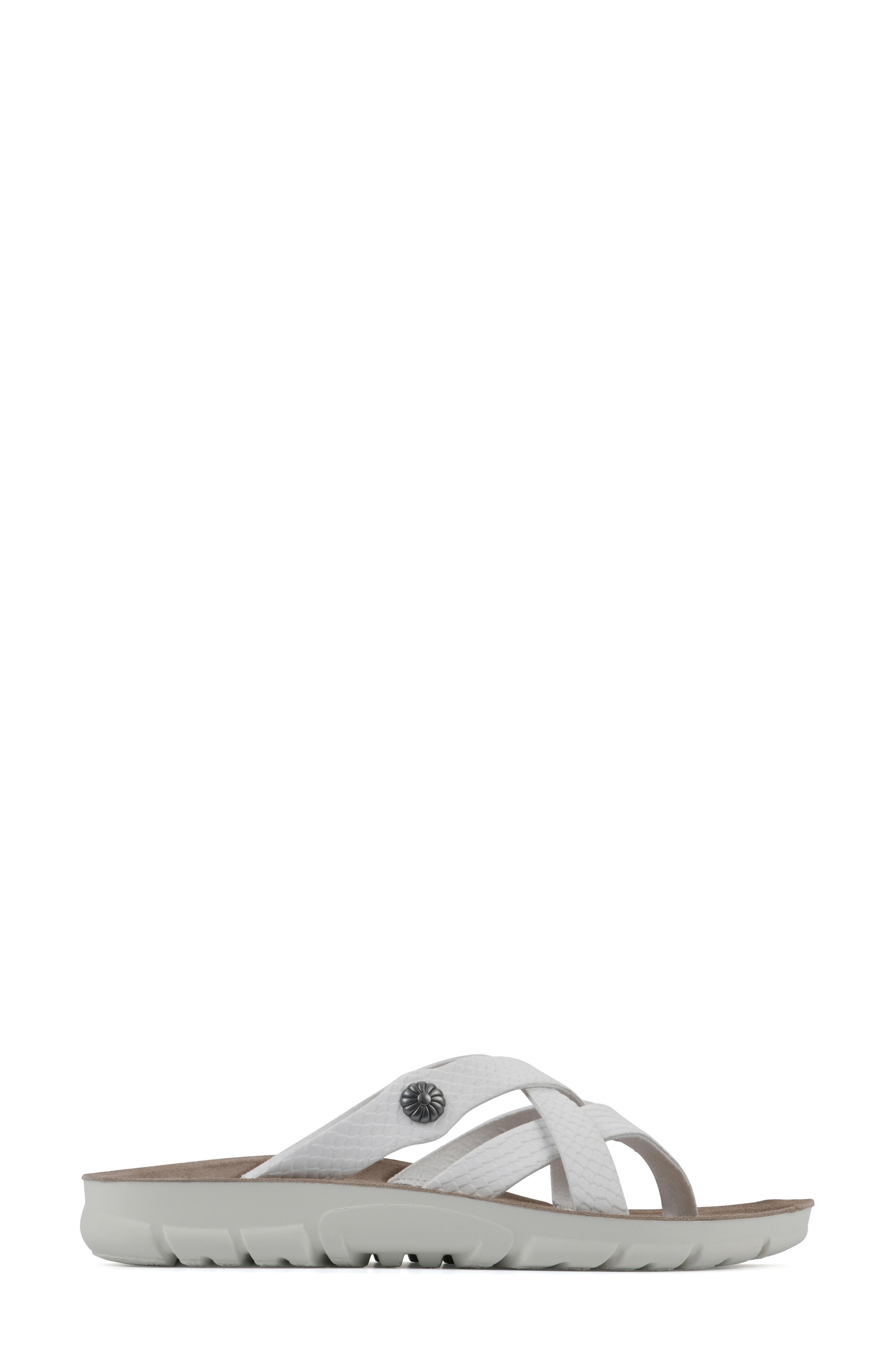 Bansky Thong Comfort Sandal, Alternate, color, WHITE PRINT