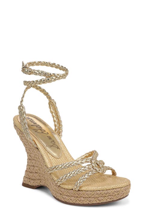 Mindie Espadrille Ankle Strap Platform Wedge Sandal (Women)