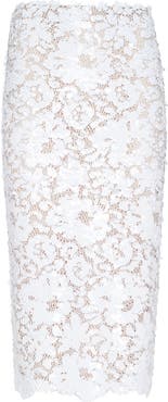 L'AGENCE Makena Sequin Lace Midi Skirt