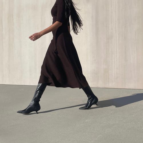 Neil J. Rodgers Seta Stretch Boot In Black Nappa