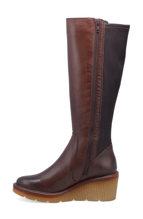 Miz Mooz Adriana Platform Wedge Boot In Brown