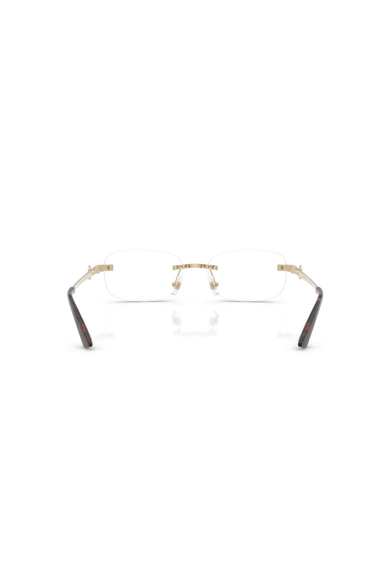 52mm Rectangle optical glasses, Alternate, color, Gold