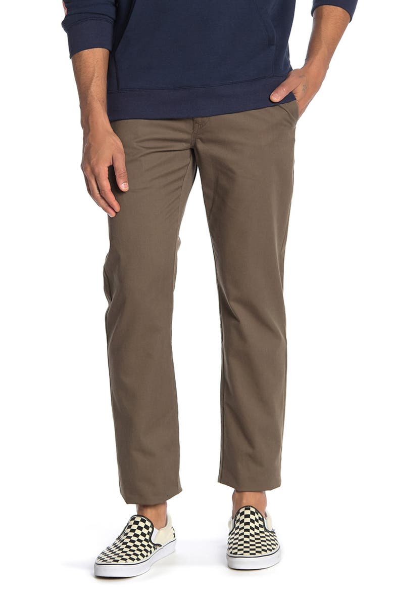 Vmonty Straight Leg Stretch Chinos, Main, color, MUSHROOM