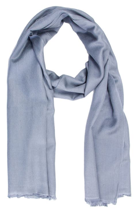 Cashmere Silk Eyelash Fringe Scarf