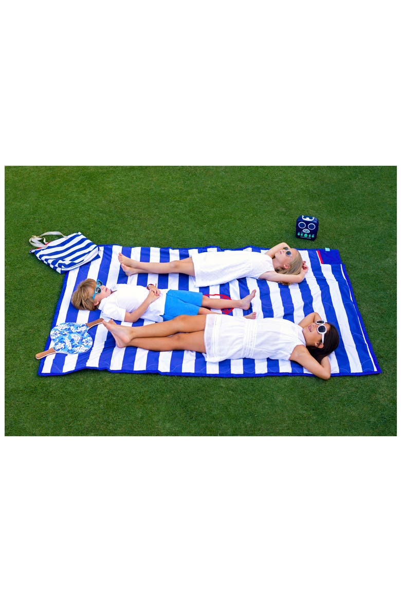 Baby Large Weighted Waterproof Blanket, Alternate, color, CABANA BLUE