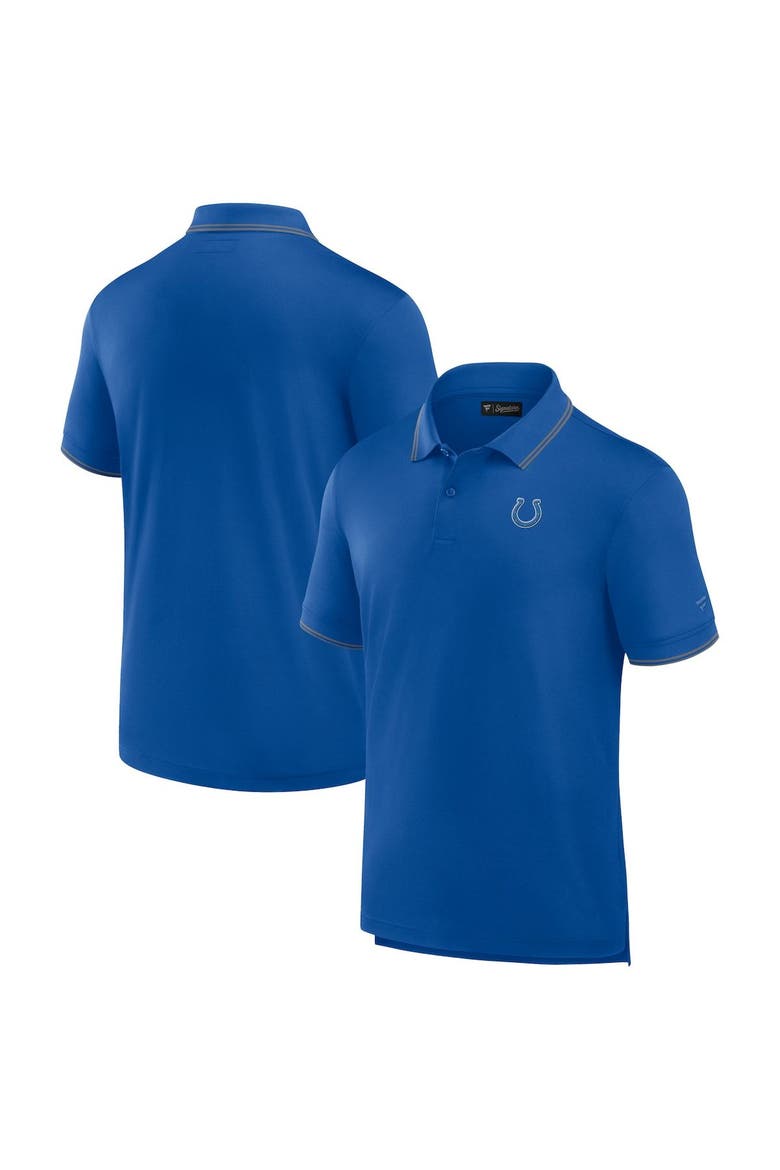 Men's Fanatics Signature Royal Indianapolis Colts Pique Polo Shirt, Main, color, Royal