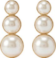 AREA STARS Arya Pearl Tier Earrings
