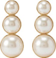 AREA STARS Arya Pearl Tier Earrings