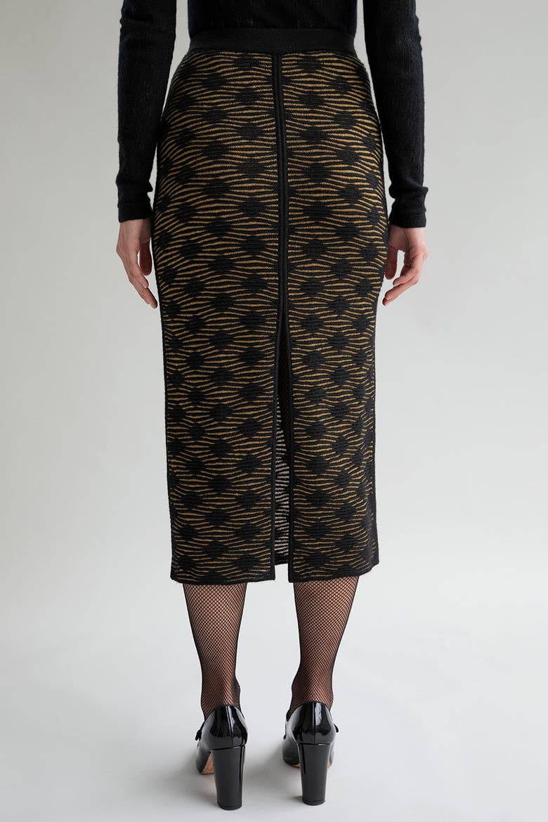 Ines Skirt, Alternate, color, GOLDEN BLACK