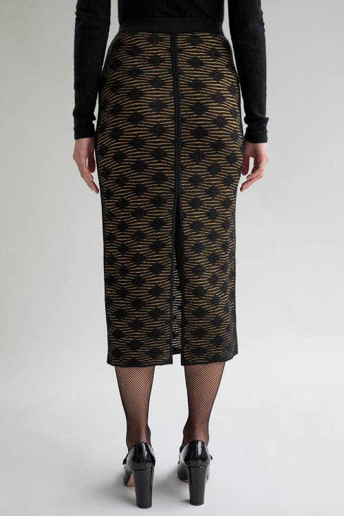 Sskein Ines Skirt In Golden Black