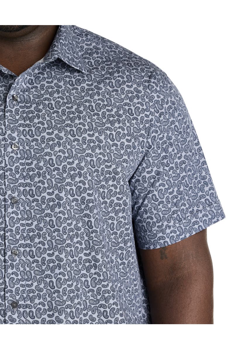 Synrgy by DXL Big & Tall Paisley Print Sport Shirt, Alternate, color, 