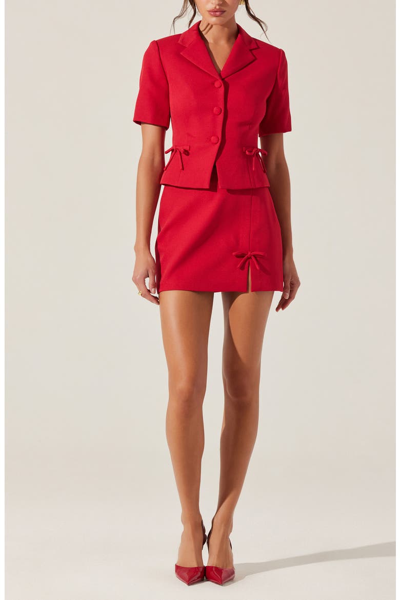 Sophie Miniskirt, Alternate, color, RED