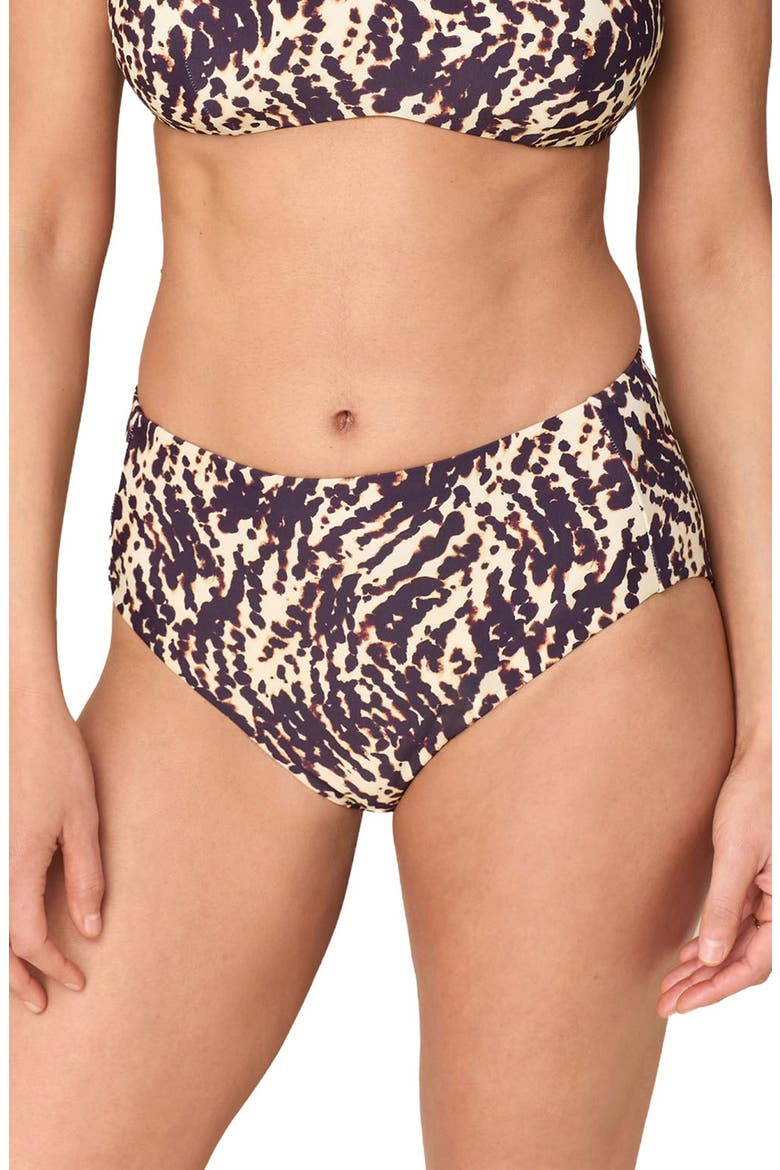 High Waist Bikini Bottoms, Main, color, SPOTTED LEOPARD