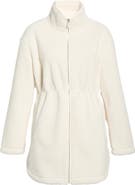 Zella Faux Shearling Longline Jacket