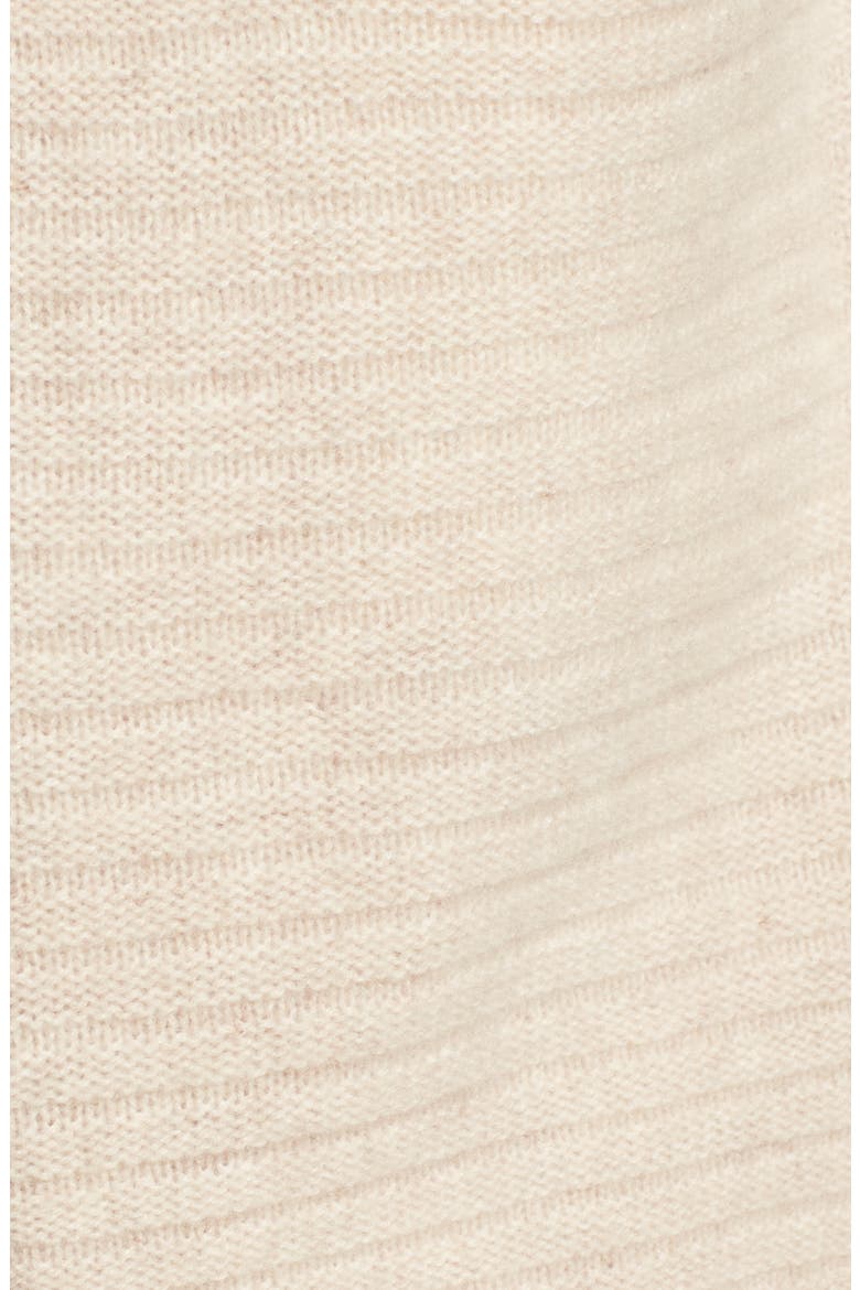 Ribbed Cashmere Cardigan, Alternate, color, HEATHER OATMEAL