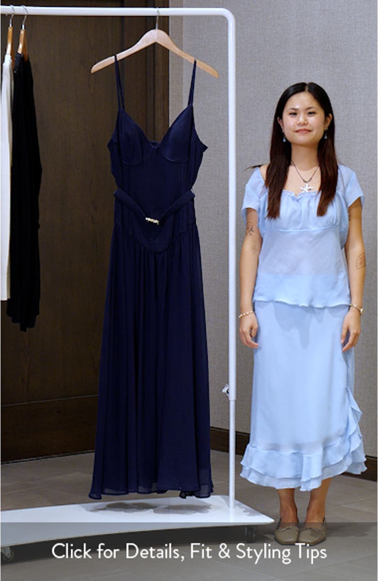 Bustier Drop Waist Evening Gown, sales video thumbnail