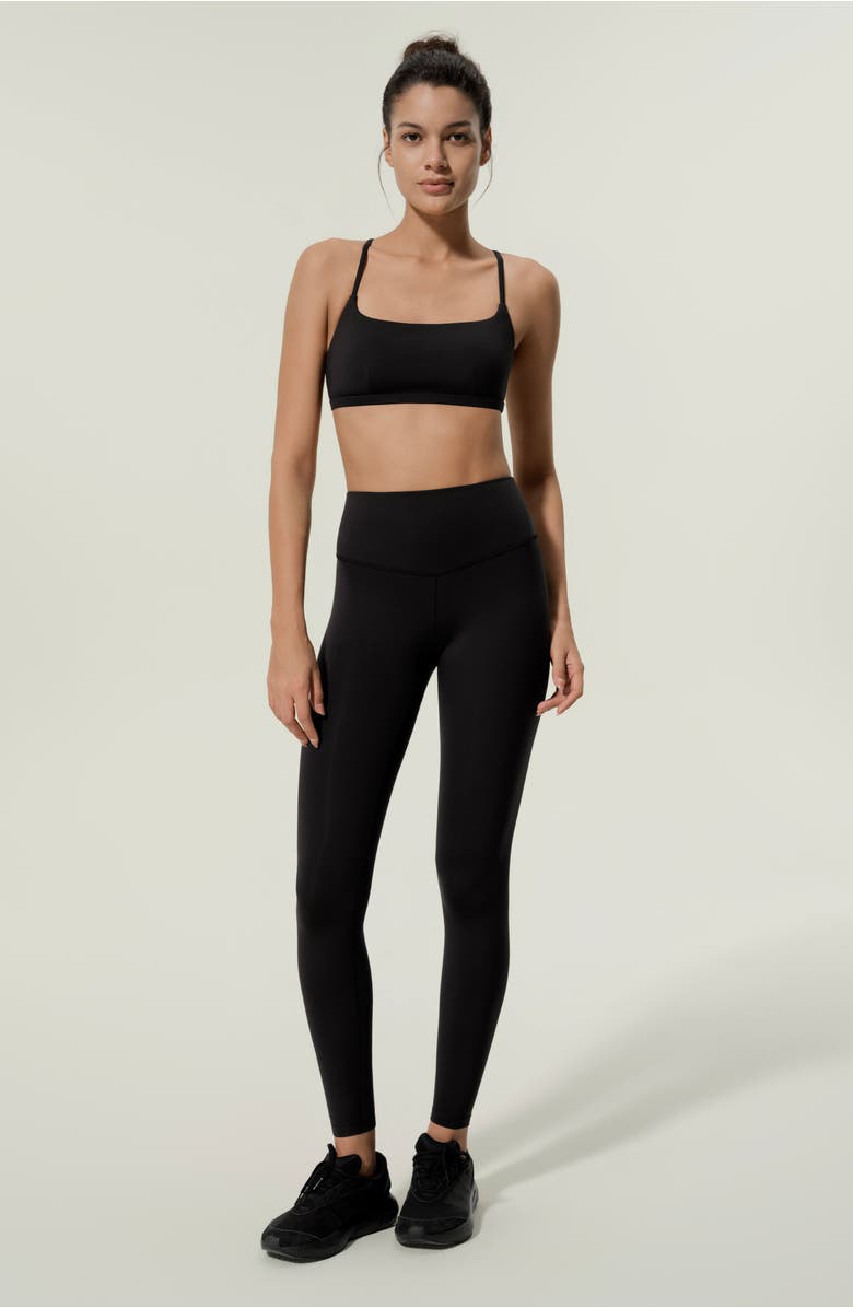 Lilysilk Silk Contour High Rise Soft Ease Leggins, Alternate, color, Black