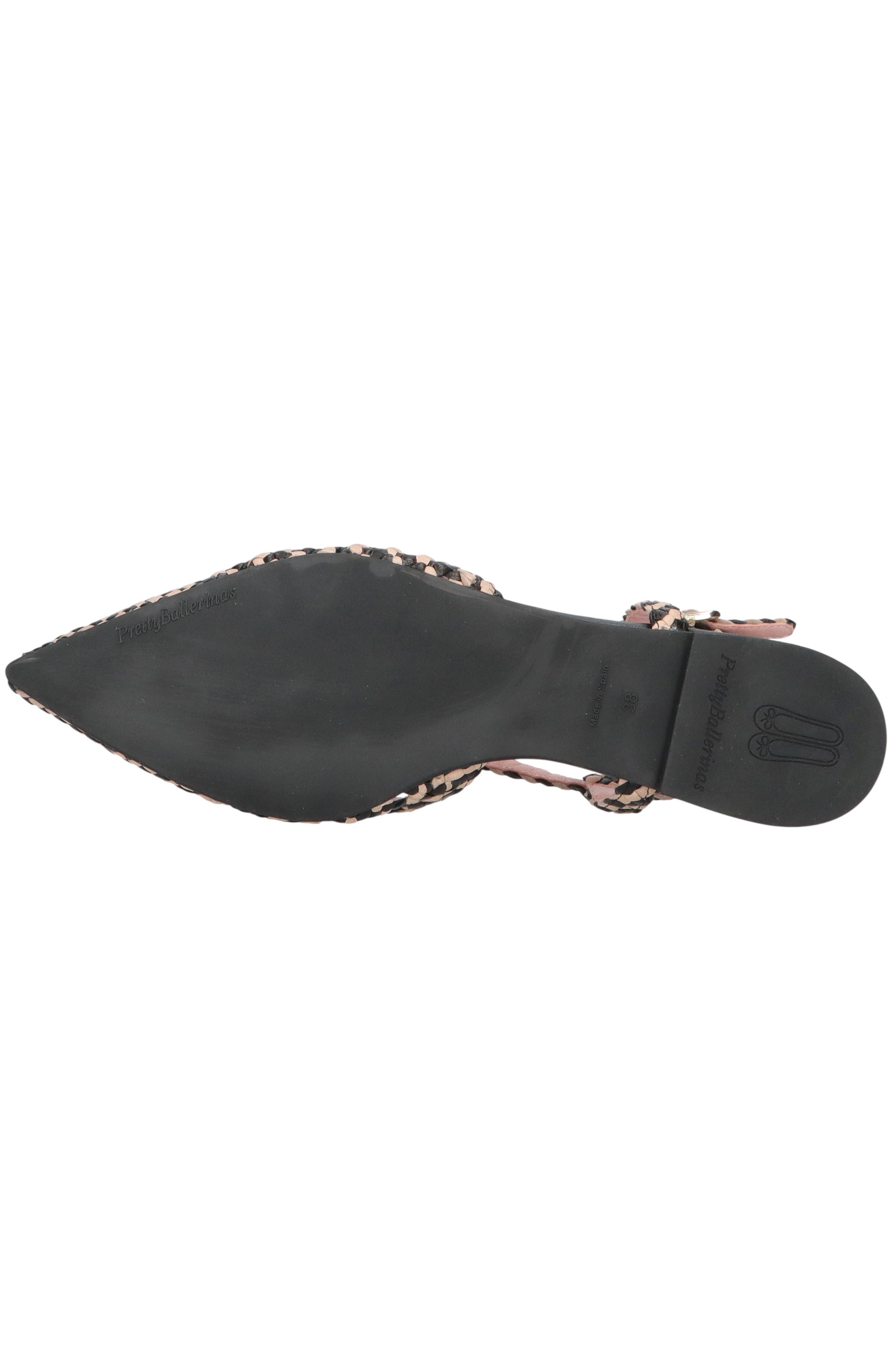 Pointed Toe Woven Sling Back, Alternate, color, Black
