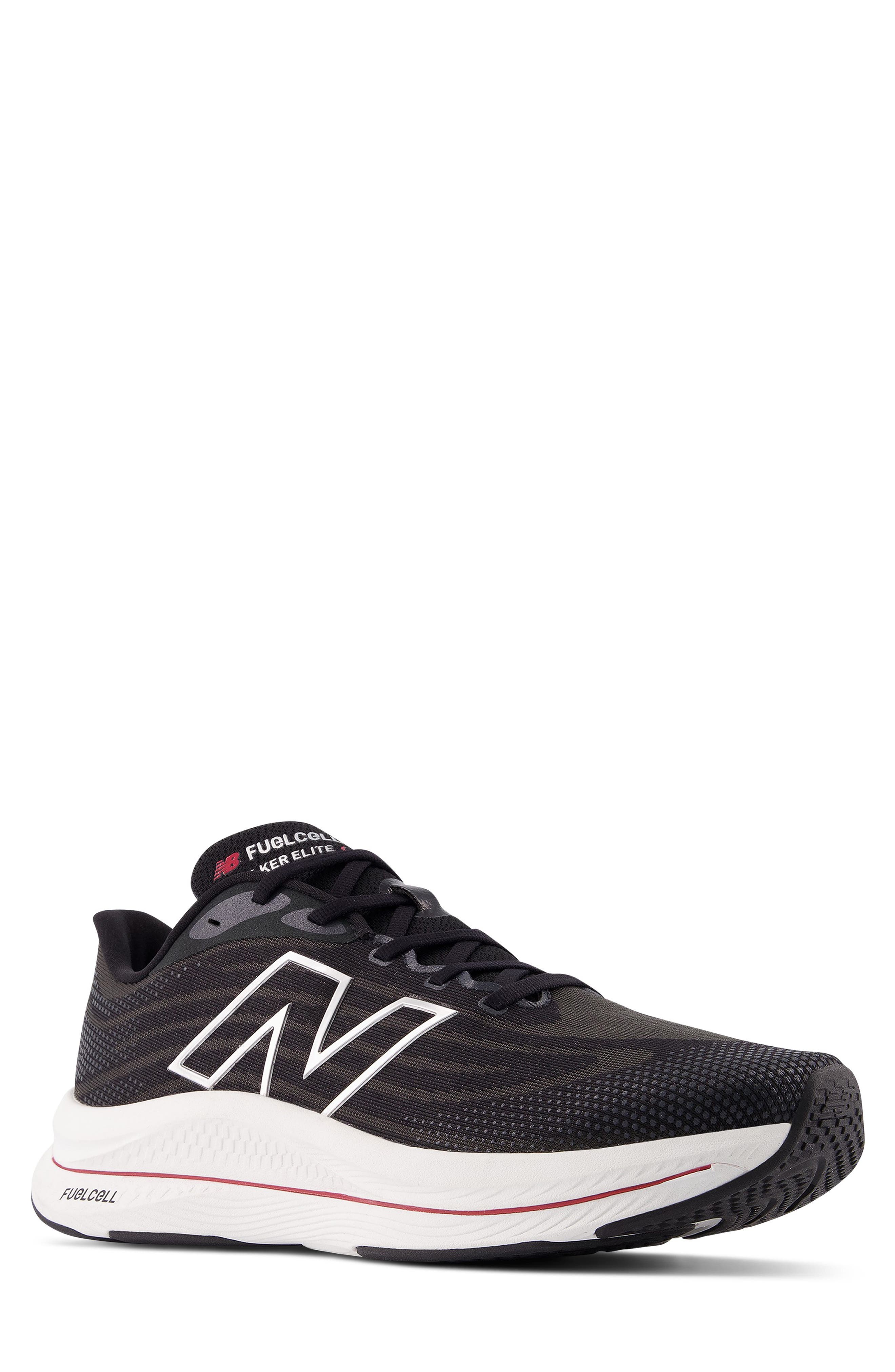 New Balance FuelCell Walker Elite Sneaker, Main, color, Black/ Team Red