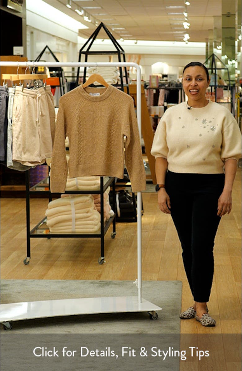 Pointelle Crewneck Sweater, sales video thumbnail