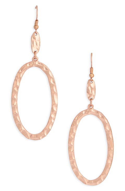 Oval Drop Earrings