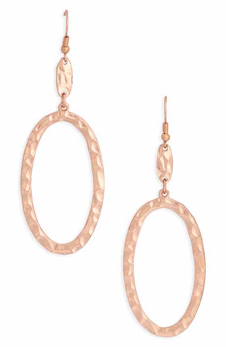 Karine Sultan Oval Drop Earrings