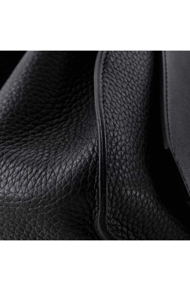 Pre-Owned Hermes Jypsiere Bag Clemence and Swift 31, Alternate, color, Noir