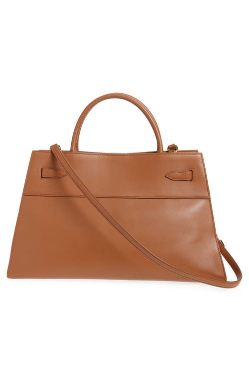 Veronica Beard Large Dash Leather Top Handle Bag