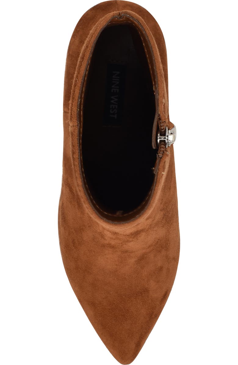 Nine West Maribu Pointed Toe Bootie, Alternate, color, Dark Natural