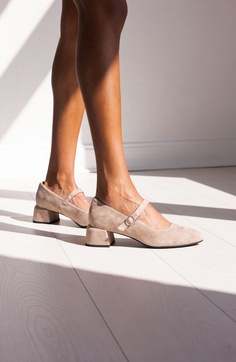 L'Amour des Pieds Katriel Mary Jane Pump, Alternate, color, Taupe