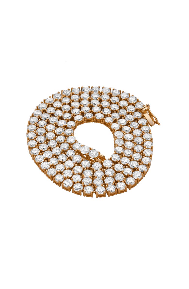 LuvMyJewelry LMJ 10K Rose Gold Diamond Tennis Chain - 18.85 Carats, Alternate, color, 10K Rose Gold