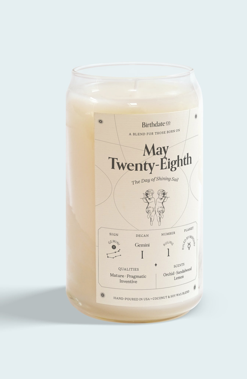Birthdate Co. The May Birthday Candle In May 28th