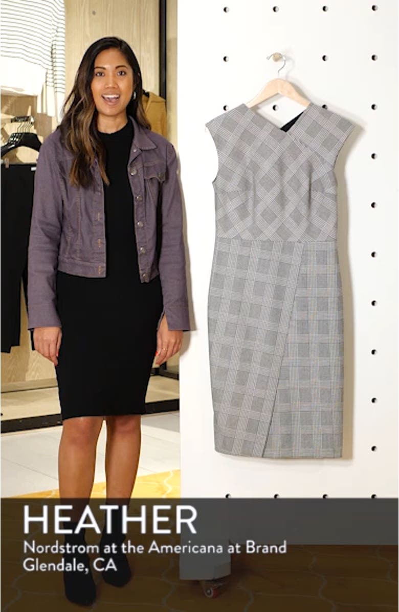 Dechesta Glen Plaid Sheath Dress, sales video thumbnail