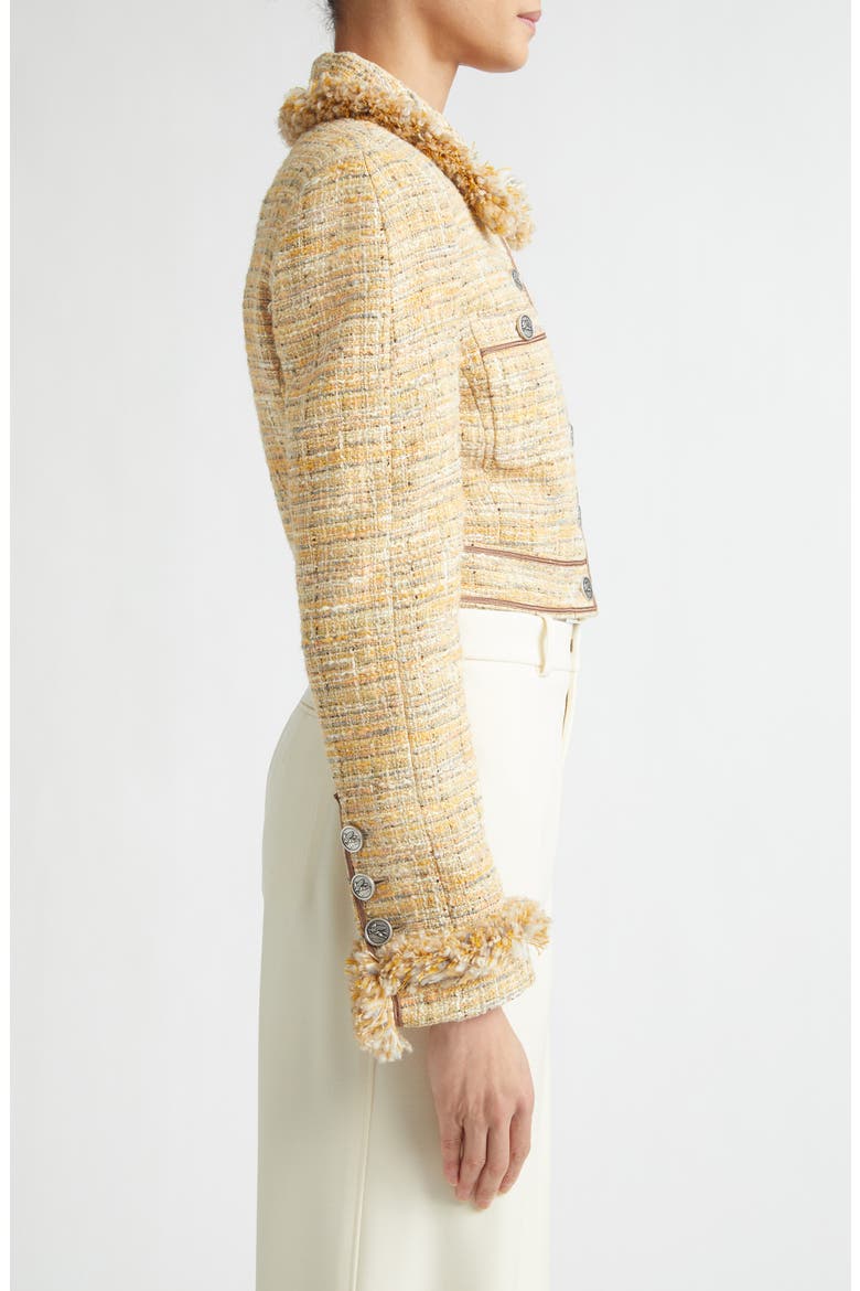 Crop Tweed Jacket, Alternate, color, MULTICOLOR ON BEIGE BASE
