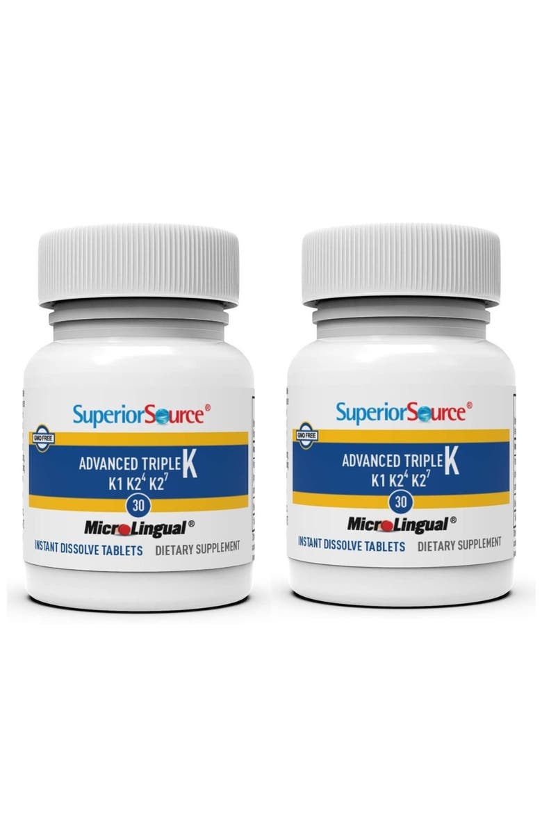 Triple K MK-4 MK-7 K1 Quick Dissolve Tabs, Main, color, White