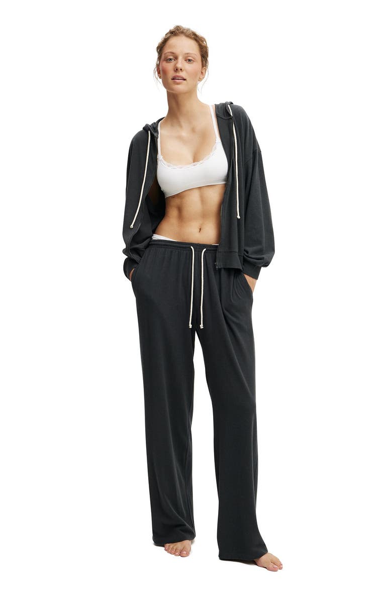 COTTON ON BODY Women's Light Weight Super Soft Hooded Zip Through, Alternate, color, 