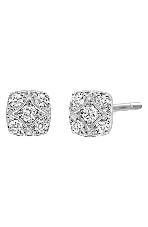 Mika Diamond Square Studs Earrings (Nordstrom Exclusive)