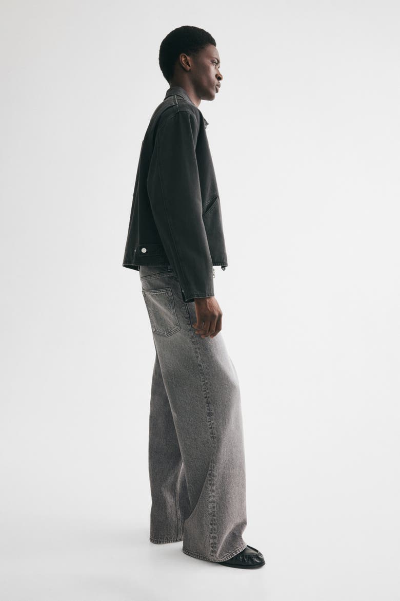 Wide-leg Jeans, Alternate, color, Denim gray