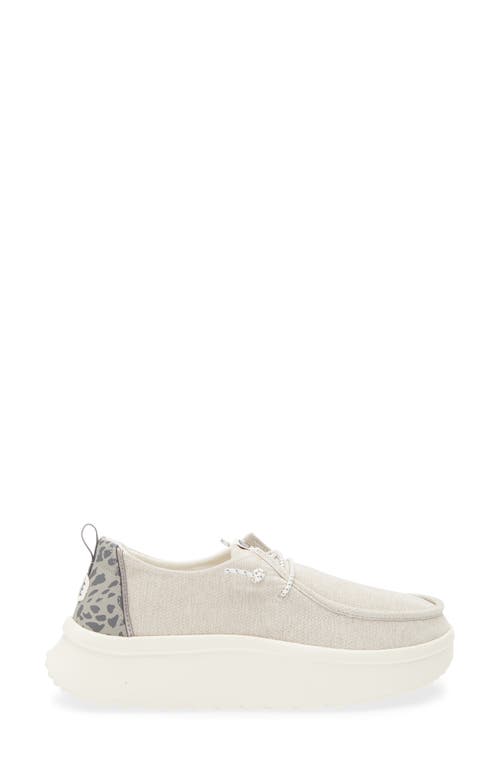 Hey Dude Wendy Peak Sneaker In Leo Grey