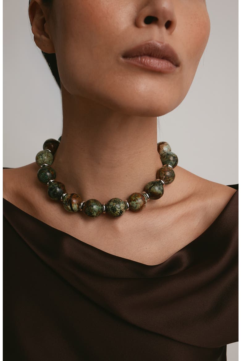 Reese Turquoise Bead Necklace, Alternate, color, TURQUOISE