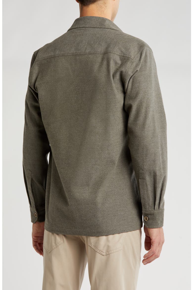 Brushed Heather Shirt Jacket, Alternate, color, GREY HEATHER