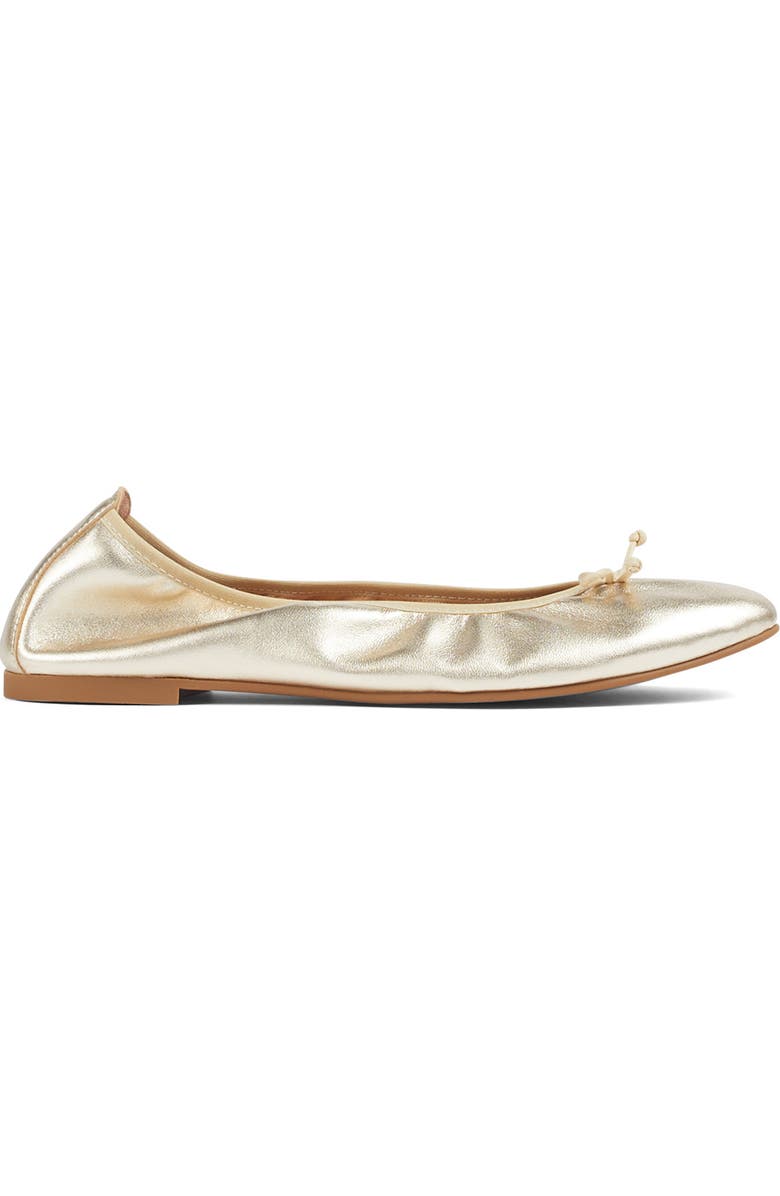 LK Bennett Trilly Ballet Flat, Alternate, color, Gold-Champagne
