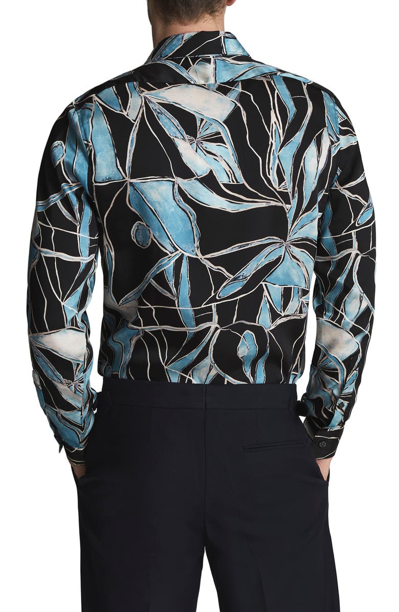 Reiss Lione Print Button-Up Shirt, Alternate, color, 
