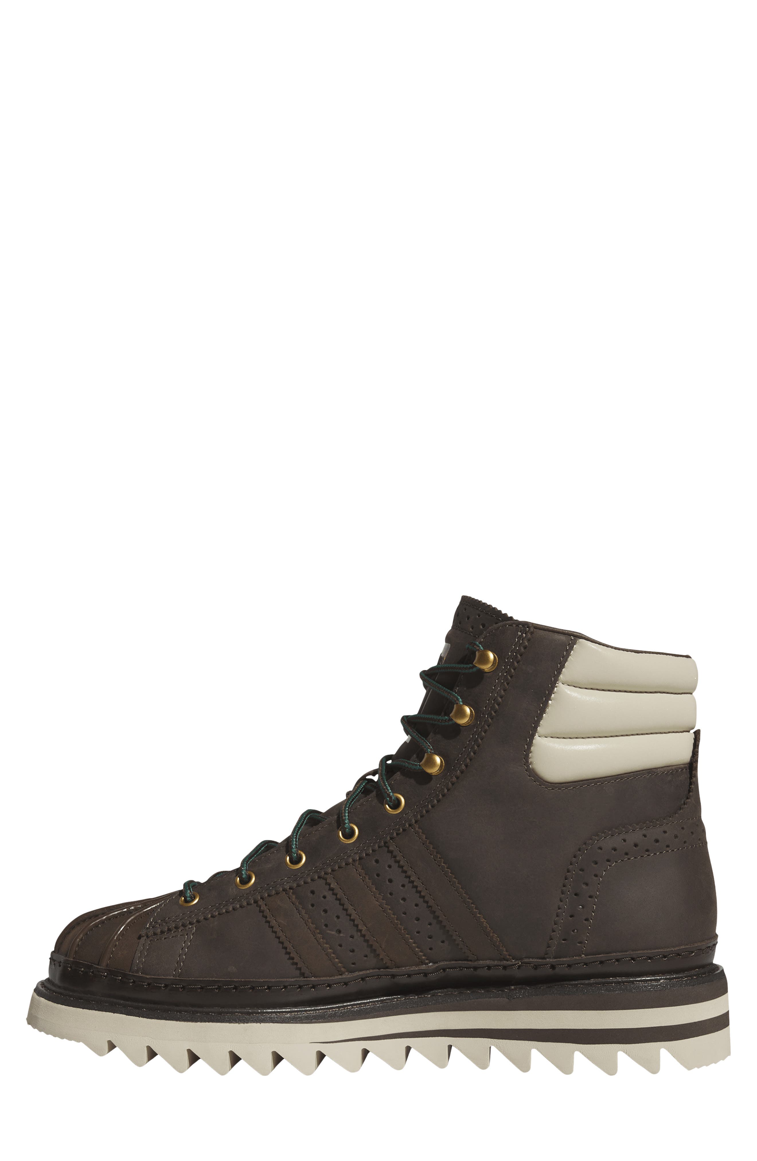 adidas x CLOT by Edison Chen Gender Inclusive Pro Model Sneaker Boot, Alternate, color, Dark Brown/ Wonder Beige