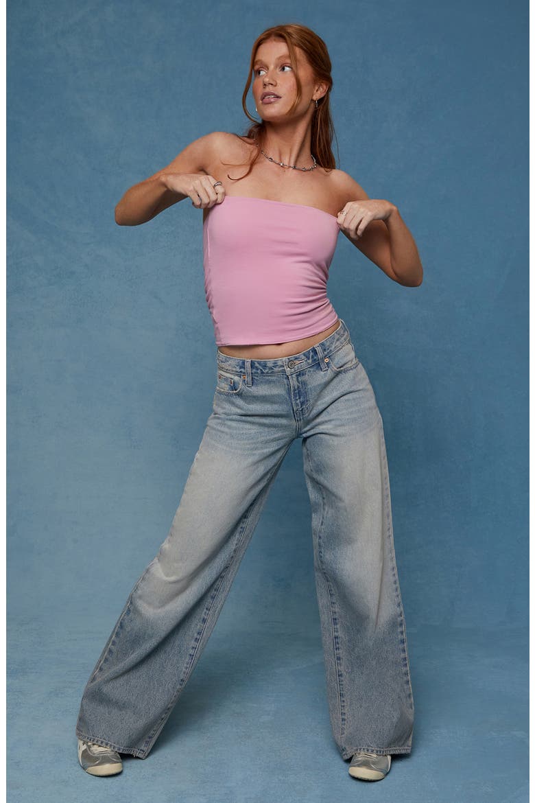 Casey Low Rise Baggy Jeans, Alternate, color, MEDIUM INDIGO