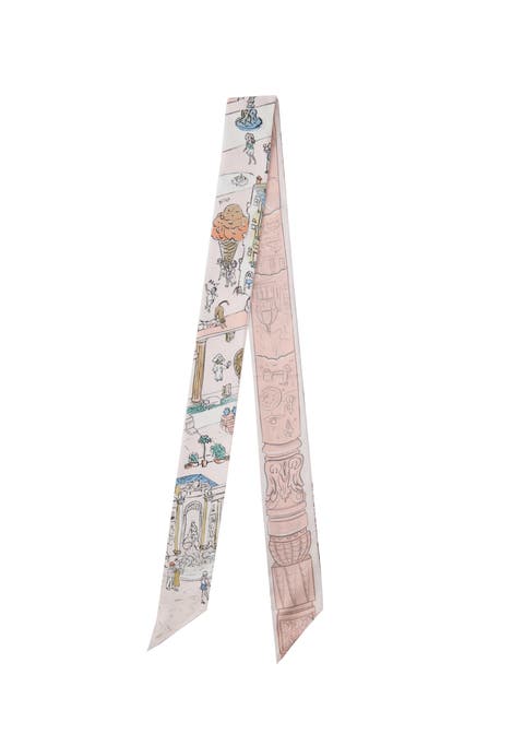 Rome Silk Skinny Scarf