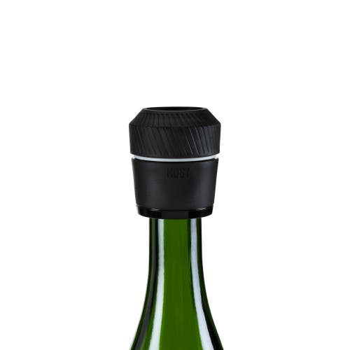 Host Champagne Stopper With Seal Indicator In Black
