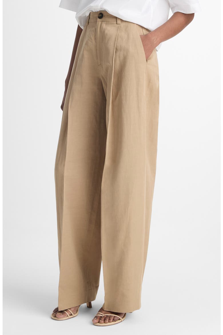 High Waist Wide Leg Pants, Alternate, color, RYE