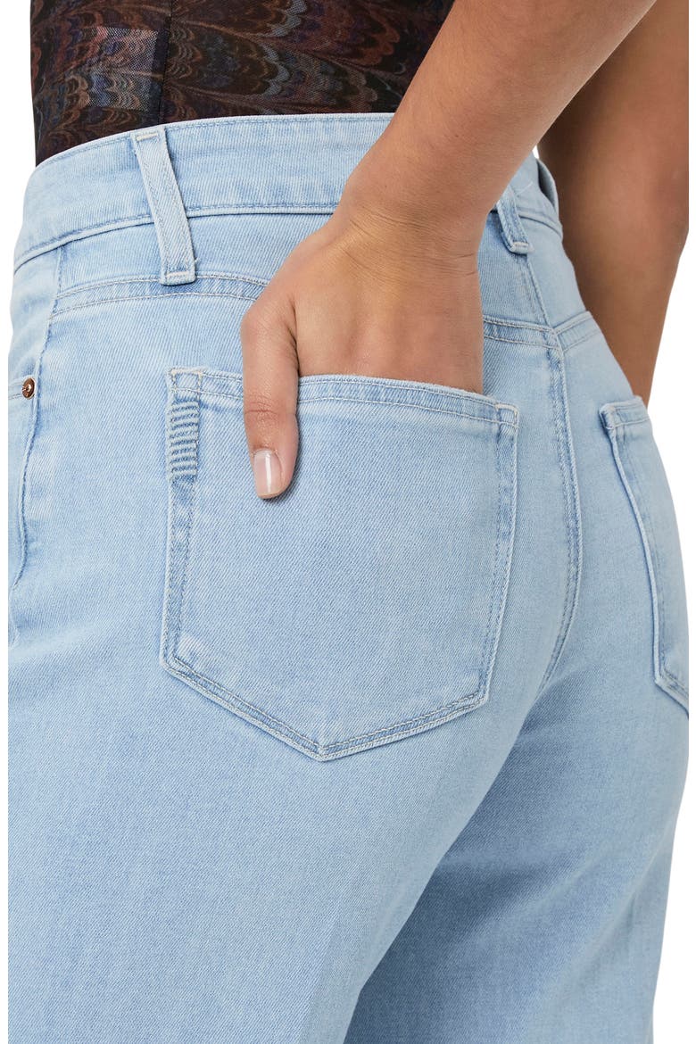 Anessa Raw Hem Wide Leg Jeans, Alternate, color, MARTINI