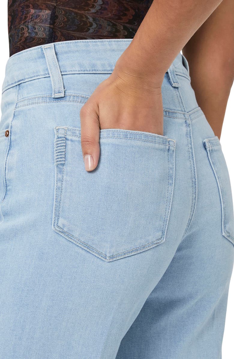 PAIGE Anessa Raw Hem Wide Leg Jeans, Alternate, color, 